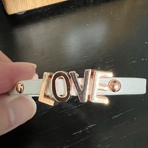 LOVE bracelet! Light, delicate and perfect gift! Rose gold letters
